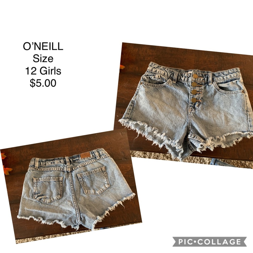 Girl Denim Shorts by O’Neill. Size 12.